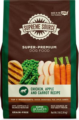 Grain-Free Chicken, Apple & Carrot Recipe Dry Dog Food, 5-lb bag