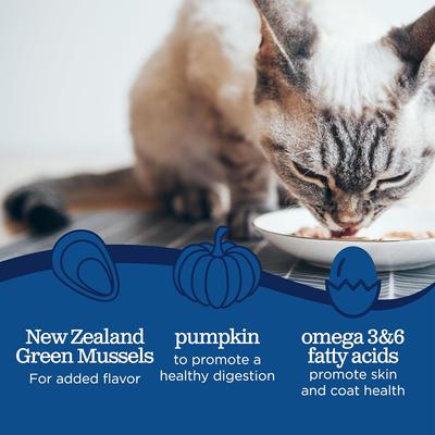 Chicken & Chicken Liver with Pumpkin Recipe Grain-Free Wet Cat Food, 3-oz can, case of 12