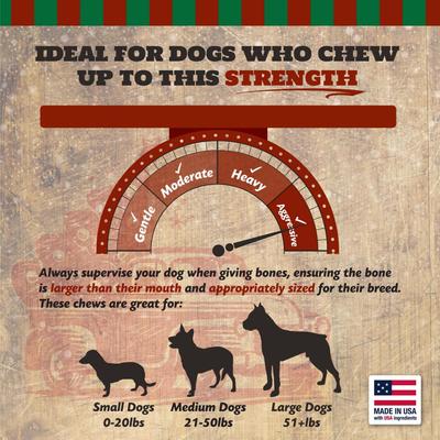 Christmas Stocking 6 Piece Variety Pack Dog Natural Chew Treats with Holiday header, 6.6-oz