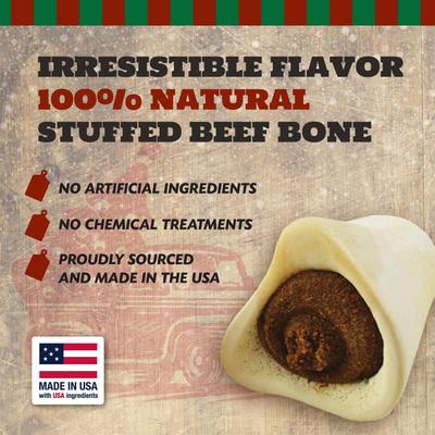 Pumpkin Flavor filled Bone Dog Treats, 12.8-oz bag, 2 count