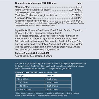 Essential 12-in-1 Multifunctional Support Chews Dog Supplement & Chew + Heal Digestive Enzymes Chews Dog Supplement, 240 count
