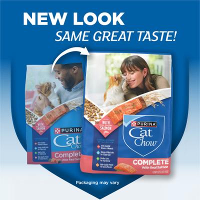 Purina Cat Chow Complete High Protein with Real Salmon Dry Cat Food, 15-lb bag