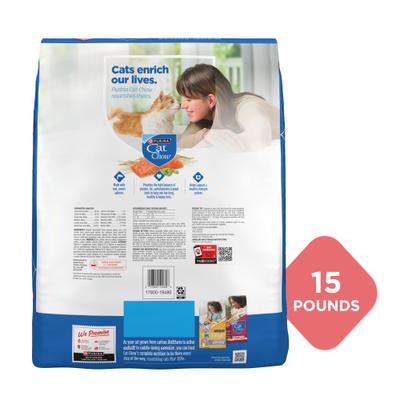 Purina Cat Chow Complete High Protein with Real Salmon Dry Cat Food, 15-lb bag