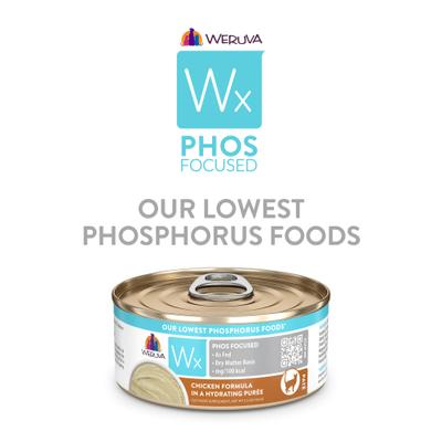 Wx Phos Focused Chicken Formula Grain-Free Puree Wet Cat Food, 5.5-oz can, 8 count