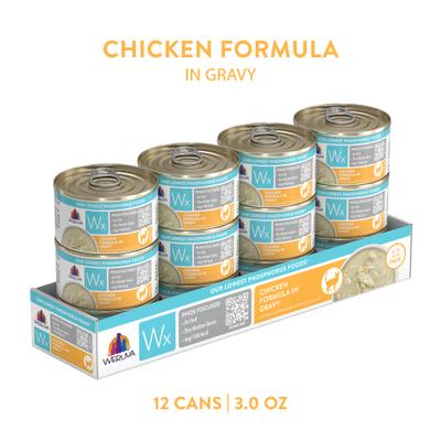Wx Phos Focused Chicken Formula in Gravy Grain-Free Wet Cat Food, 3-oz can, case of 12