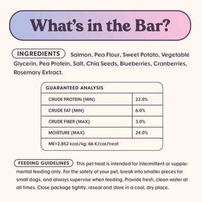 Ride & Vibe Salmon Grain-Free Superfood Bars Jerky Dog Treats, 16-oz bag