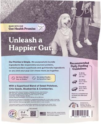 Leash & Load Beef Grain-Free Superfood Bars Jerky Dog Treats, 16-oz bag