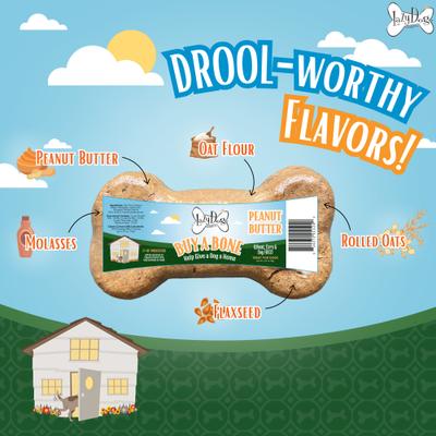 Buy A Bone Help Give A Dog A Home Grain-Free Peanut Butter Adult Crunchy Baked Dog Treats, 2.75-oz