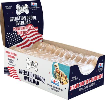 Buy A Bone Operation Drool Overload Grain-Free Peanut Butter & Blueberry Adult Crunchy Baked Dog Treats, 2.75-oz