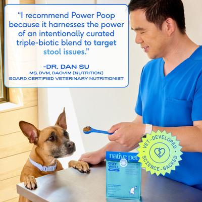 GutWell Power Poop Probiotics Gut Health & Digestive Health Supplement for Dogs, 12.7-oz