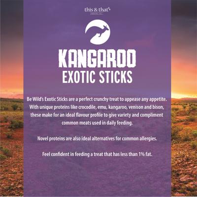 Exotic Kangaroo Dog Sticks, 3.5-oz bag