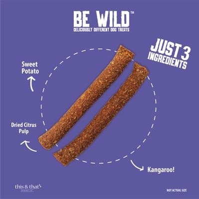 Exotic Kangaroo Dog Sticks, 3.5-oz bag