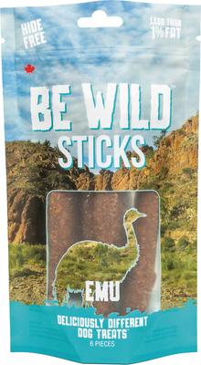 Exotic Emu Dog Sticks, 3.5-oz bag
