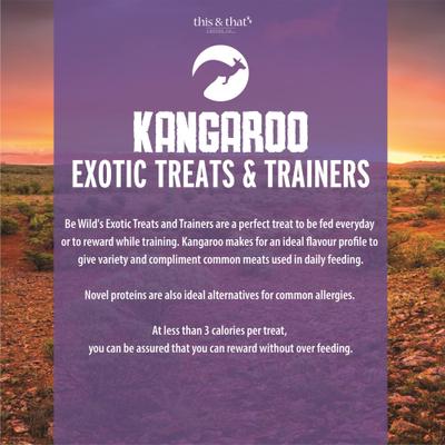Exotic Treats & Trainers Kangaroo Dog Treats, 5.3-oz bag