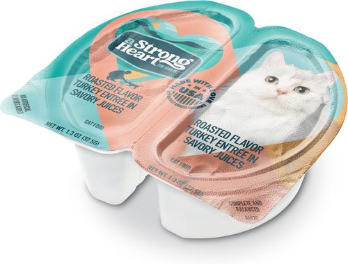 Roasted Turkey Entree Wet Cat Food Split Cup, 2.6-oz Split Cups, case of 10