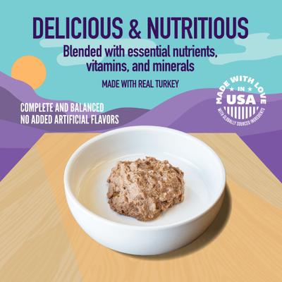 Roasted Turkey Entree Wet Cat Food Split Cup, 2.6-oz Split Cups, case of 10