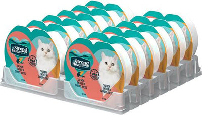 Salmon Entree Wet Cat Food Split Cup, 2.6-oz Split Cups, case of 10