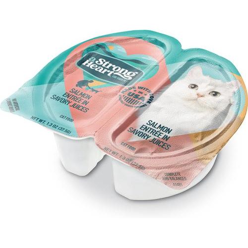 Comida húmeda para gatos Salmon Entree, envase dividido, 2.6 oz, caja de 10