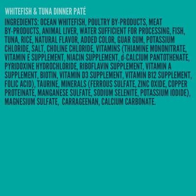 Whitefish & Tuna Dinner Paté Wet Cat Food, 5.5-oz, case of 24