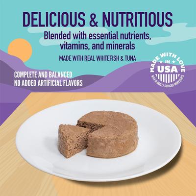 Whitefish & Tuna Dinner Paté Wet Cat Food, 5.5-oz, case of 24