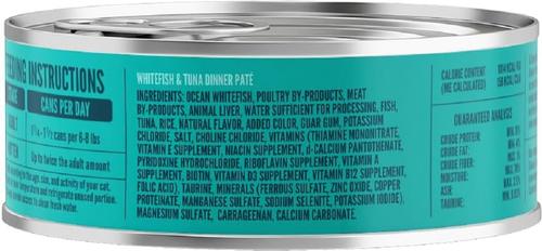 Whitefish & Tuna Dinner Paté Wet Cat Food, 5.5-oz, case of 24