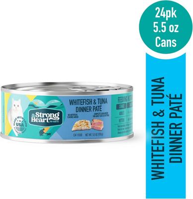 Whitefish & Tuna Dinner Paté Wet Cat Food, 5.5-oz, case of 24