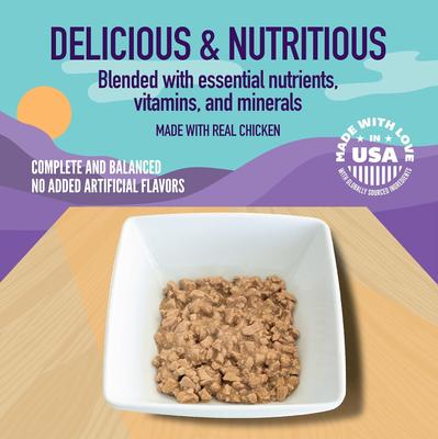 Comida húmeda para gatos Prime Filets Chicken Dinner en salsa, 5.5 oz, caja de 24