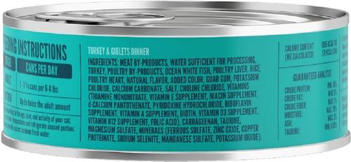 Turkey & Giblets Dinner Wet Cat Food, 5.5-oz, case of 24