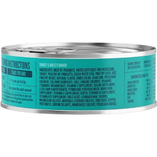 Comida húmeda para gatos Turkey & Giblets Dinner, 5.5 oz, caja de 24