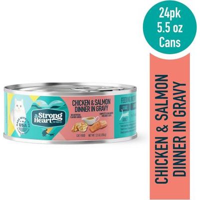 Chicken & Salmon Dinner in Gravy Wet Cat Food, 5.5-oz, case of 24