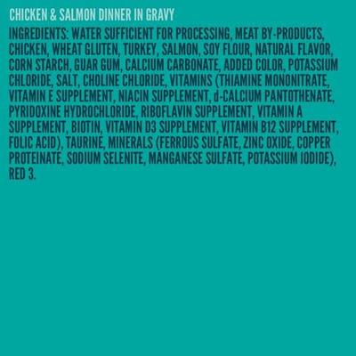 Chicken & Salmon Dinner in Gravy Wet Cat Food, 5.5-oz, case of 24