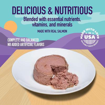 Comida húmeda para gatos Salmon Dinner Paté, 5.5 oz, caja de 24