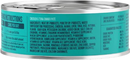 Chicken & Tuna Dinner Paté Wet Cat Food, 5.5-oz, case of 24