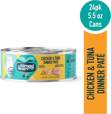 Chicken & Tuna Dinner Paté Wet Cat Food, 5.5-oz, case of 24