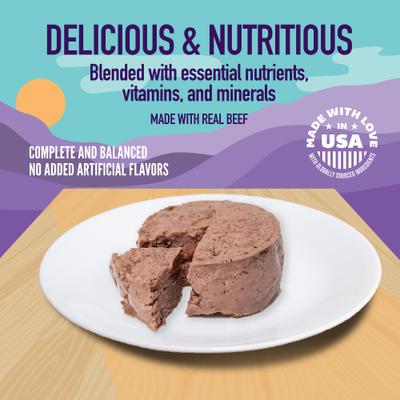 Beef Dinner Paté Wet Cat Food, 3-oz, case of 24