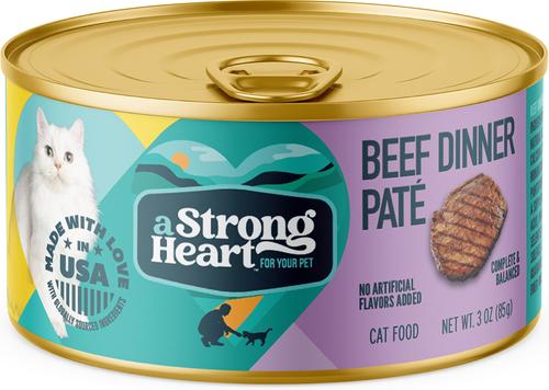 Beef Dinner Paté Wet Cat Food, 3-oz, case of 24