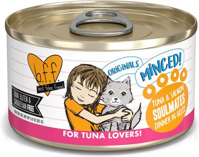 Tuna & Salmon Soulmates Dinner in Gelee Canned Cat Food, 3-oz, case of 24