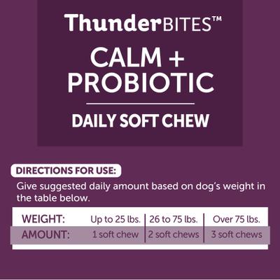 Calm+ Probiotic Chicken Flavored Chew Calming Supplement for Dogs, 90 count