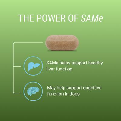 Suplemento para la salud hepática y cerebral de Laboratories Denosyl, comprimidos estabilizados para perros grandes, 30 comprimidos