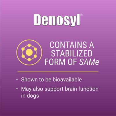 Laboratories Denosyl Liver Health Supplement Stabilized Tablets for Small Dogs & Cats, 30 count