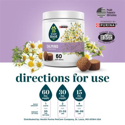 By Purina Calming Soft Chews Supplement for Dogs, 10.6-oz canister