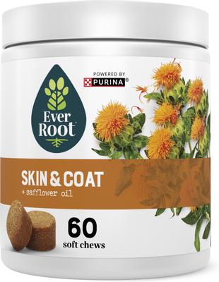 By Purina Skin & Coat Soft Chews Supplement for Dogs, 10.6-oz canister