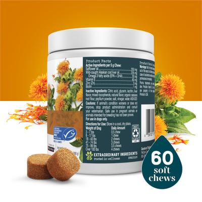 By Purina Skin & Coat Soft Chews Supplement for Dogs, 10.6-oz canister