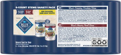 's Stew Chicken & Beef Variety Pack Wet Dog Food,12.5-oz can, case of 6
