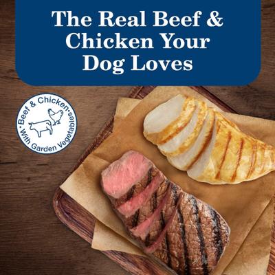 Bundle: Blue Buffalo's Stew Chicken & Beef Variety Pack + Homestyle Recipe Chicken & Beef Wet Dog Food