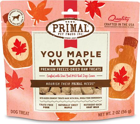 You Maple My Day Pork & Maple with Goat Milk Flavored Crunchy Dog Treats, 2-oz bag