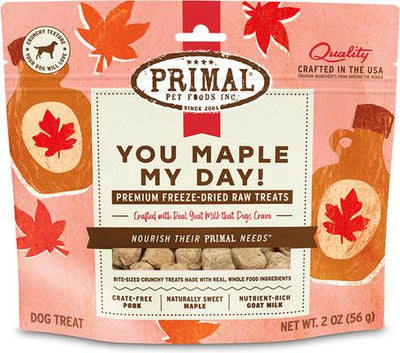 You Maple My Day Pork & Maple with Goat Milk Flavored Crunchy Dog Treats, 2-oz bag