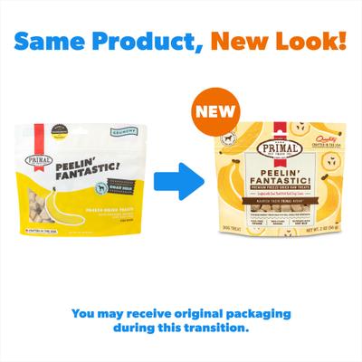 Peelin' Fantastic Chicken & Banana with Goat Milk Flavored Crunchy Dog Treats, 2-oz bag