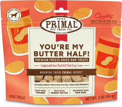 You're My Butter Half Chicken & Peanut Butter with Goat Milk Flavored Crunchy Dog Treats, 2-oz bag
