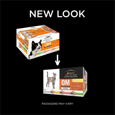 Alimento húmedo para gatos OM Overweight Management Savory Selects Variety Pack, 5.5 oz, caja de 24